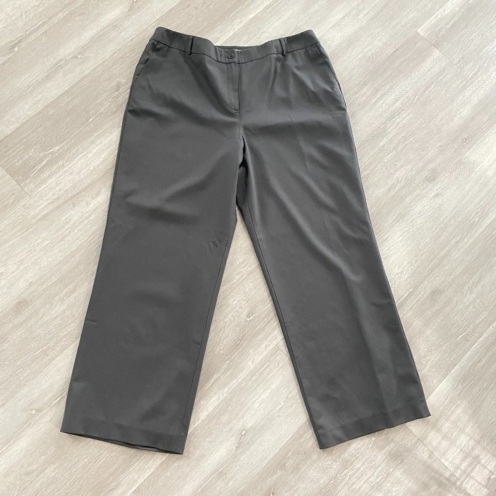 Talbots Gray Dress Straight Leg Career Pants Size 20